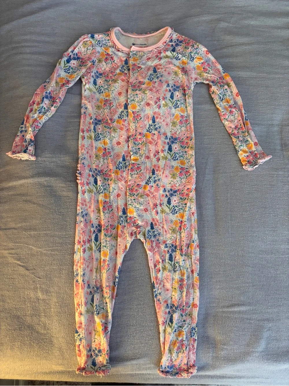 Magnetic Me pink floral One-Piece Romper